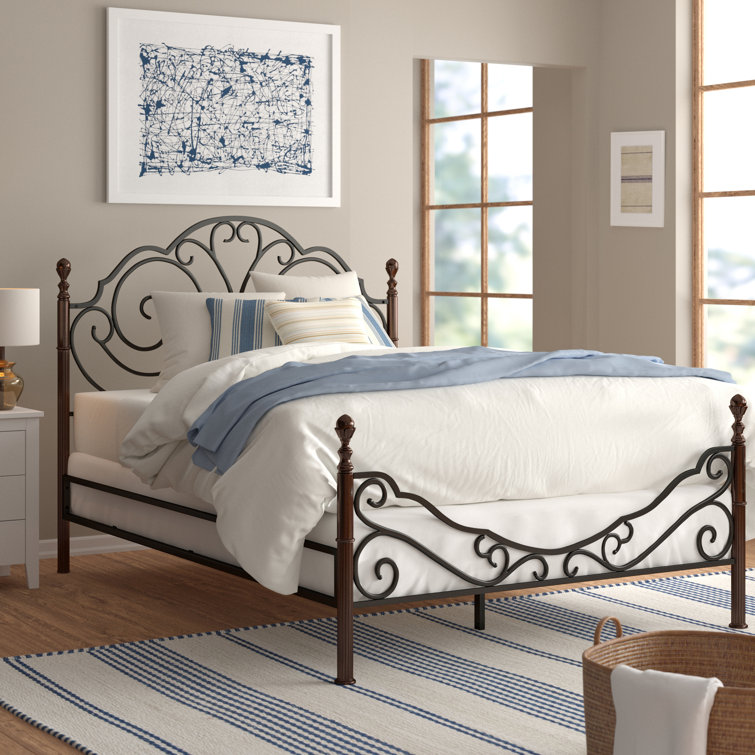 Wayfair metal bed frame double hotsell